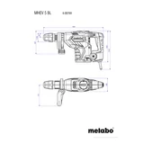 METABO MHEV5BL SDS-MAX vésőkalapács + véső készlet 600769500