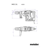METABO MHEV5BL SDS-MAX vésőkalapács + véső készlet 600769500