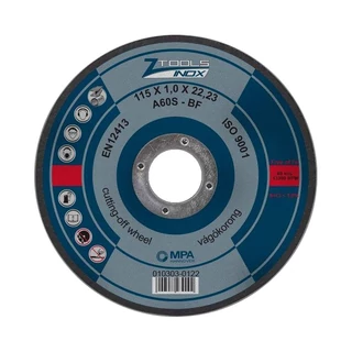 Z-TOOLS INOX vágókorong 115x1,0x22,2 A60S-BF