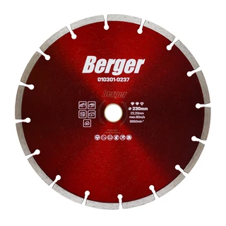 BERGER szegmentált gyémánttárcsa 230x22,23/SH7mm