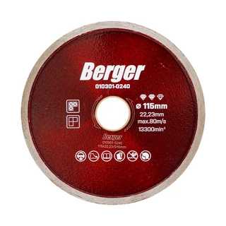 BERGER csempe gyémánttárcsa 115x22,23/SH5mm