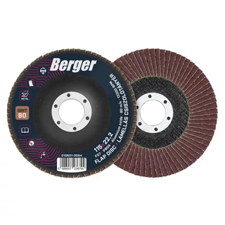 BERGER lamellás csiszolótányér F27 egyenes 115x22,2 P80A