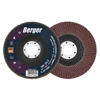 BERGER lamellás csiszolótányér F29 kúpos 125x22,2 P40A