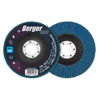 BERGER INOX lamellás csiszolótányér F29 kúpos 115x22,2 P40Z