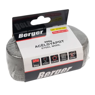 BERGER acélszálas csiszológyapot 200g P-000