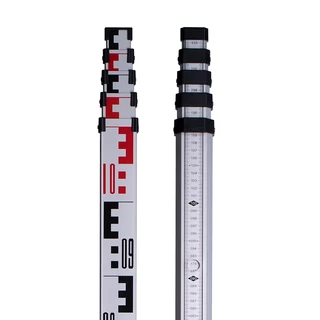 Teleszkópos szintezőléc 5m E és mm skála TC2-55A