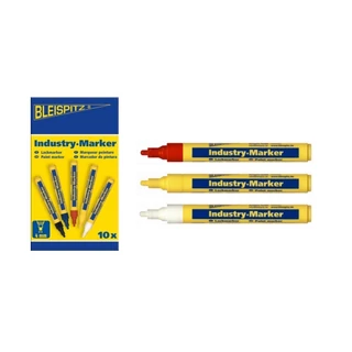 BLEISPITZ festékes, ipari jelölőfilc d4,0mm fehér 10db No.0549