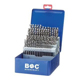 BOHRCRAFT csigafúró készlet HSS-G 81r. 2,0-10/0,1 MG210 Metal-Box