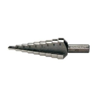 BOHRCRAFT lépcsős lemezfúró HSS 4-39/3mm 13 lépcsős No.6