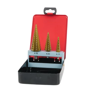 BERGER lépcsős lemezfúró készlet HSS 3r. 4-30 Metal-Box