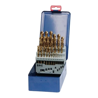 BOHRCRAFT csigafúró készlet HSS-TiN 25r. 1,0-13,0/0,5 MT13 Metal-Box