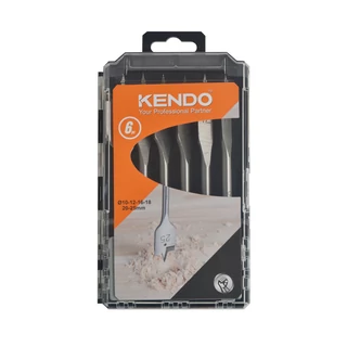 KENDO lapos fafúró készlet 6r. 10-25mm No.11606633