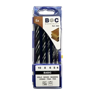 BOHRCRAFT fafúró készlet 5r. 4,0-10,0 H50 Plastic-Box