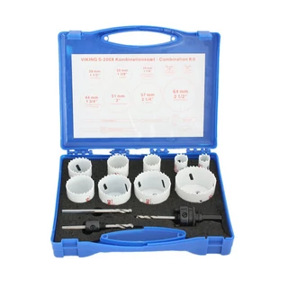 VIKING univerzális körkivágó készlet 11r. 19-64 S-200X