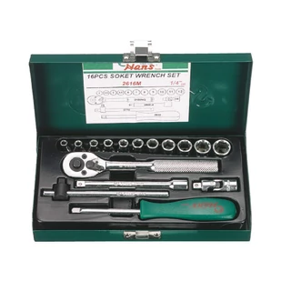 HANS 1/4" dugókulcskészlet 16r. 4-12mm 2616M