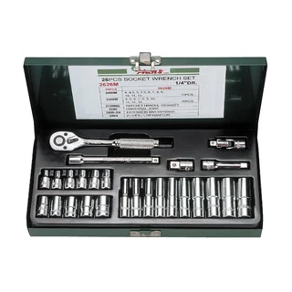 HANS 1/4" dugókulcskészlet 26r. 4-13mm 2626M