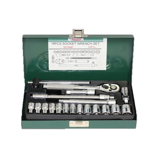 HANS 1/4" dugókulcskészlet 19r. 4-14mm 2619MF