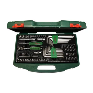 HANS 1/4" dugókulcs + hajlított csavarkulcs készlet 62r. TTK-22G kofferben