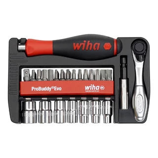 WIHA 1/4" ProBuddy EVO dugókulcs és bit készlet kompakt tartóban 40r./No.46960
