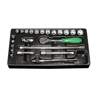 HANS 3/8" dugókulcskészlet 23r. 6-22mm TT-15 fiókmodul