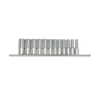 HANS 3/8" hosszú dugókulcsfej készlet 12r. 8-19x63mm CrV 3612MD