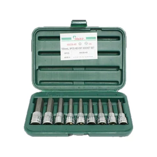 HANS 1/2" imbusz hosszú bit-dugókulcsfej készlet 9r. SW4-SW17 46026-49