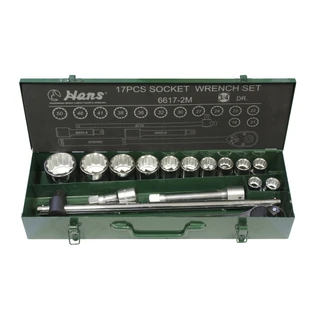 HANS 3/4" dugókulcskészlet 12 szögű 17r. 19-50mm 6617-2M