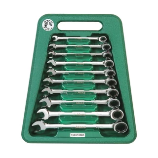 HANS racsnis csillag-villás kulcskészlet 10r. 8-19mm CrV 166510MB