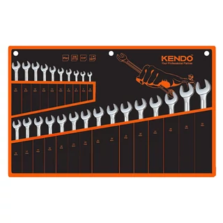 KENDO csillag-villás kulcskészlet 25r. 6-32mm CrV No.15249