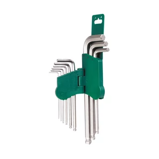 HANS gömbvégű imbuszkulcs készlet hosszú colos 9r. SW1/16"-3/8" 16773-29A