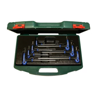 HANS T-nyelű TORX-TH kulcs készlet 7r. TH10-TH40 CrV TTK-19 kofferben