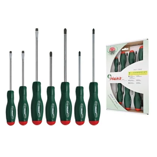 HANS csavarhúzó készlet 7r. SL+PH+PZ CrV 06301-7MGZ