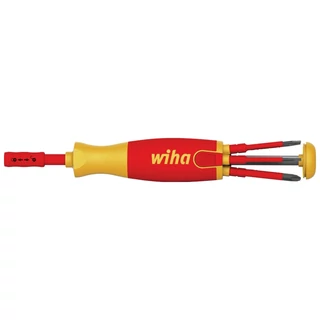 WIHA LiftUp electric VDE csavarhúzó és bittartó készlet 6r. SL+PH+SL/PZ 283109021/No.38611