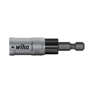 WIHA MagicFlip mágneses bitbefogó 1/4"x62 csúszó hüvelyes mágnesgyűrűvel 7123/No.36800