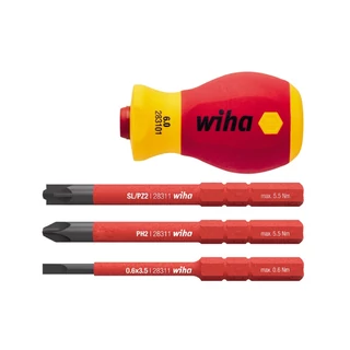 WIHA slimVario electric VDE Stubby bittartó készlet 4r. SL+PH+SL/PZ SB28310101/No.41230