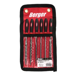 BERGER tűreszelő készlet 6r. 160mm