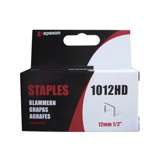 APEXON tűzőgépkapocs lapos 12mm 1000db 1012HD/M (Rapid140)