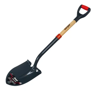 BERGER ásólapát keményfa nyéllel, PP+TPR D-markolattal 2,56kg 1050mm