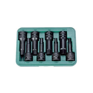 HANS 1/2" gépi imbusz dugókulcsfej készlet 8r. SW6-SW19 CrMo 846016-8M