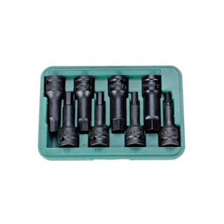HANS 1/2" gépi imbusz dugókulcsfej készlet 8r. SW6-SW19 CrMo 846016-8M