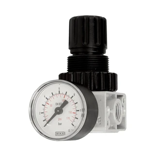 GAV nyomásszabályzó nyomásmérővel 1/4" R-180