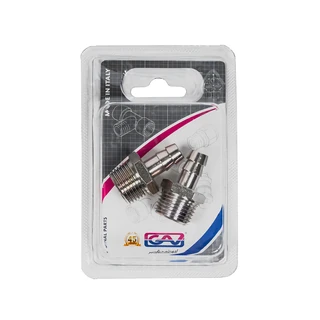 GAV tömlővéges csatlakozó, külső menetes d10mm-1/2˝ 1233/7 bliszter (2db)