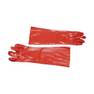 EP munkavédelmi mártott pvc kesztyű sav/lúg/olajálló, bordó 36cm 10-es No.3636