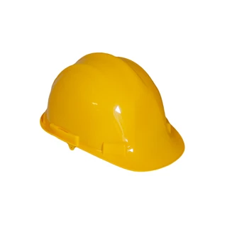 Építési sisak PP citromsárga