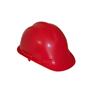 Építési sisak PP piros