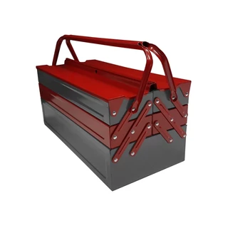 Fém szerszámos láda 530x200x200 5 rekesz