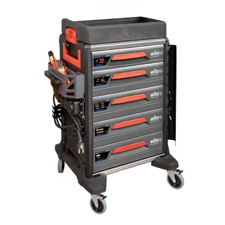 WIHA eMobility szerszámkocsi 5 fiókos +102r. szerszámkészlet 9500/Nr.45801