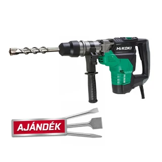 HIKOKI DH40MC SDS-Max fúró-vésőkalapács 1100W 10,5J +Ajándék SDS-Max vésőkészlet
