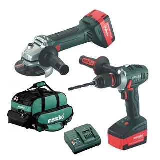 METABO BS 18 LTX Impuls akkus fúró-csavarozó + W 18 LTX 125 sarokcsiszoló 2x3,0 Ah 685017000