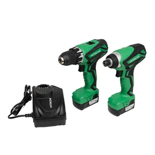 HITACHI KC10 DML akkus fúró + ütvecsavarozó szett 10,8V 2x1,5Ah Li-ion (DS10DAL+WH10DAL)